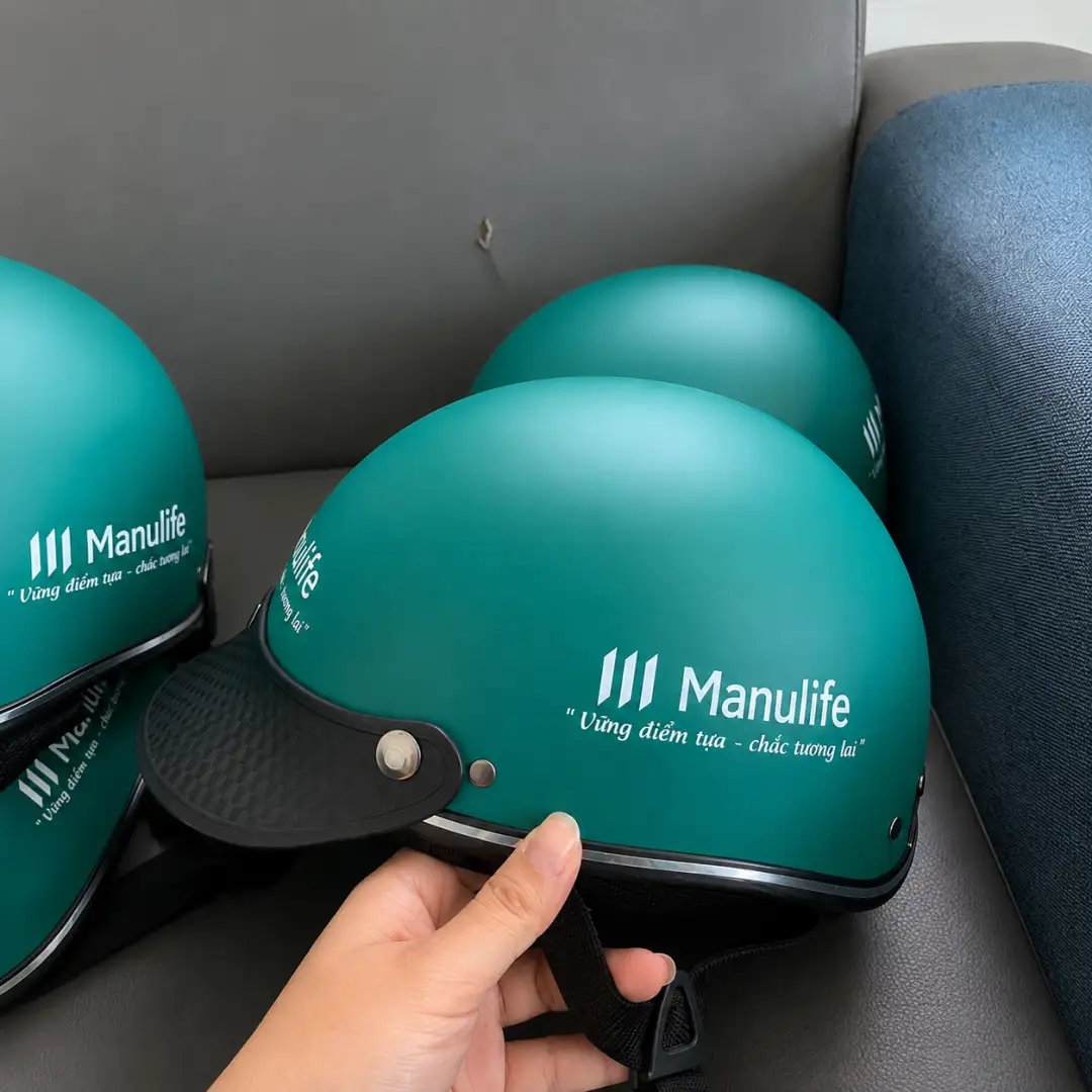 Mũ Bảo Hiểm Quà Tặng Doanh Nghiệp In Logo Theo Yêu Cầu - Ảnh 2