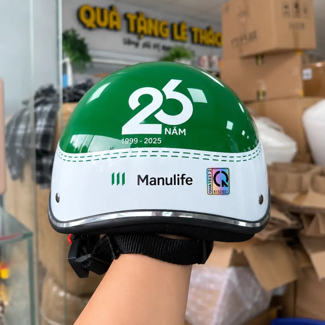 Mũ Bảo Hiểm Quà Tặng Doanh Nghiệp In Logo Theo Yêu Cầu - Ảnh 3