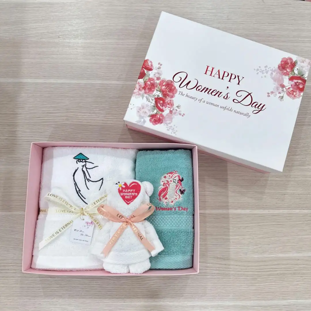 Set Hộp Quà Khăn Tặng Phụ Nữ 8/3 - 20/10