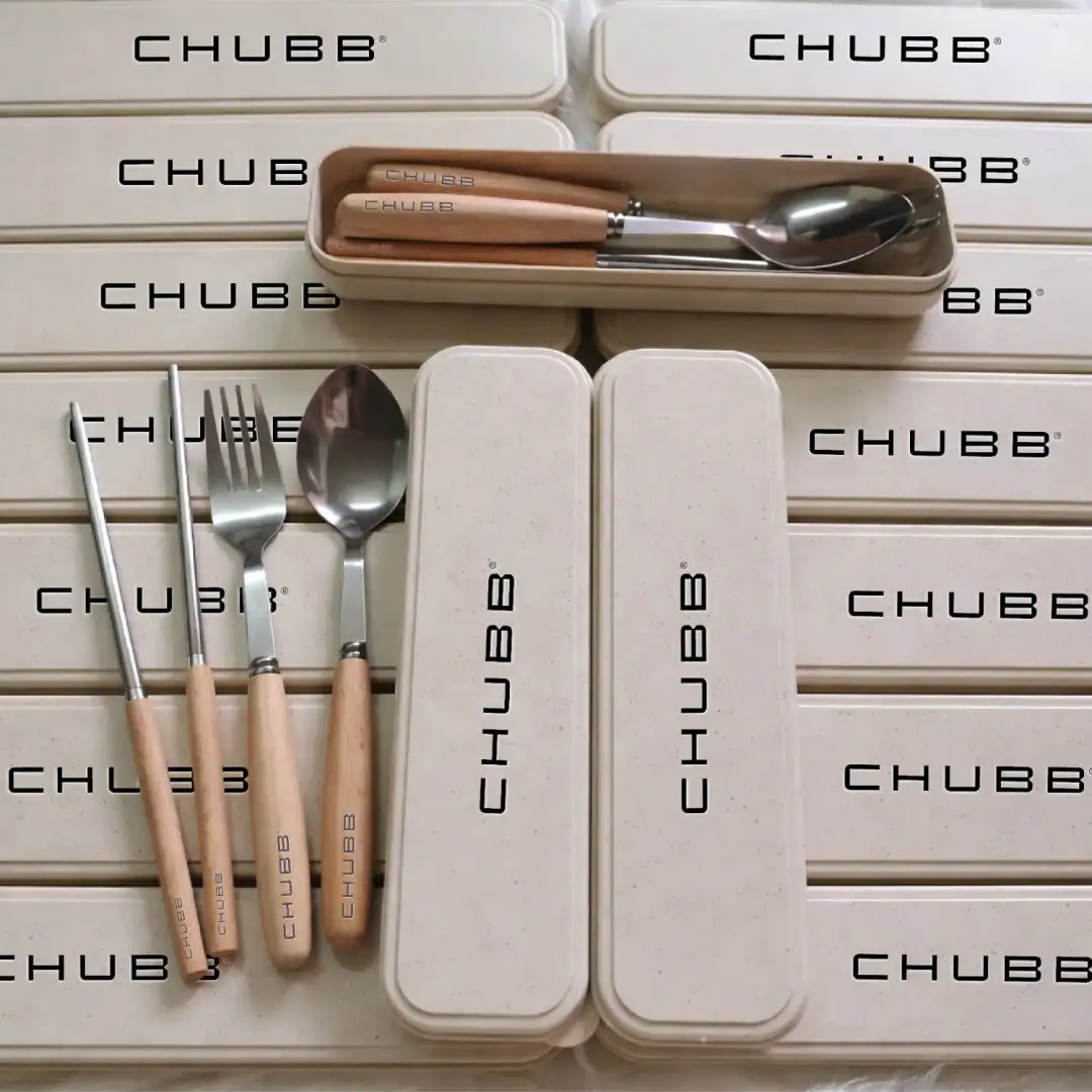 Bộ Đũa Thìa Dĩa Inox Cán Gỗ Kèm Hộp Lúa Mạch Quà Tặng Doanh Nghiệp - Ảnh 4