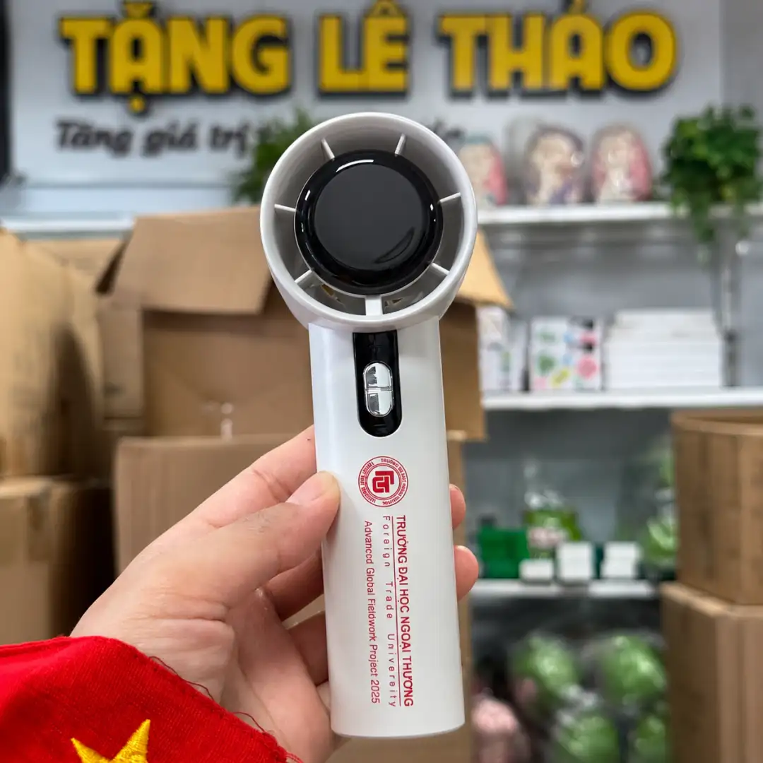 Quạt Mini Cầm Tay Tích Hợp In Logo Theo Yêu Cầu - Ảnh 2