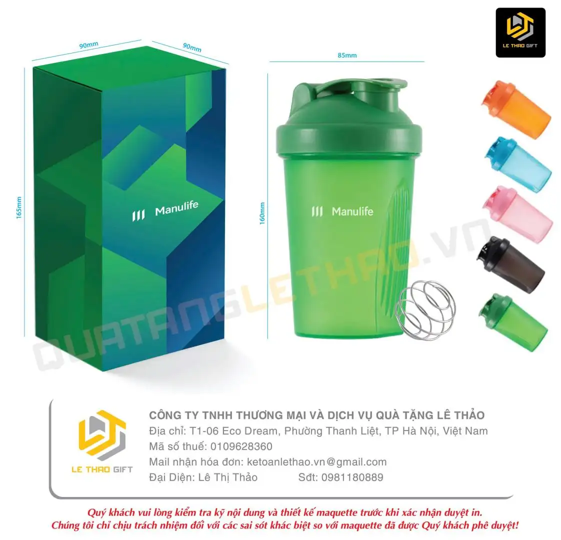 Bình Lắc Thể Thao In Logo Doanh Nghiệp