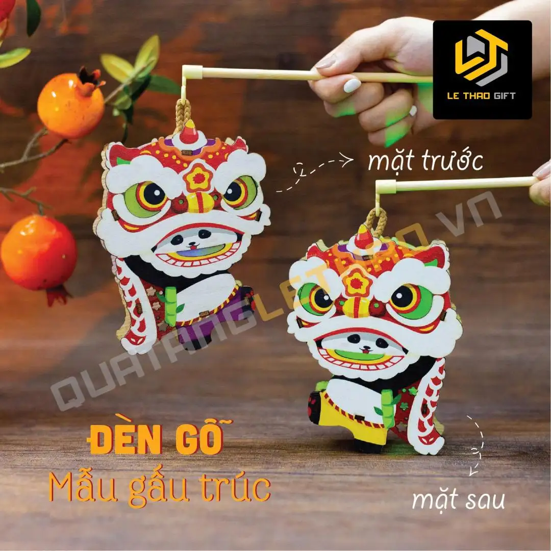 Đèn Gỗ Trung Thu In Hình Theo Yêu Cầu - Ảnh 6