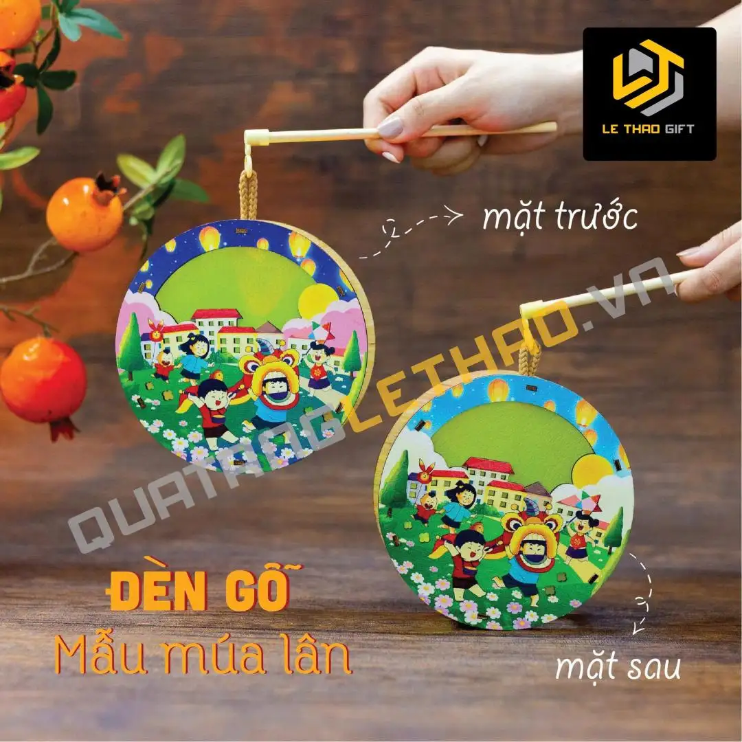 Đèn Gỗ Trung Thu In Hình Theo Yêu Cầu - Ảnh 7