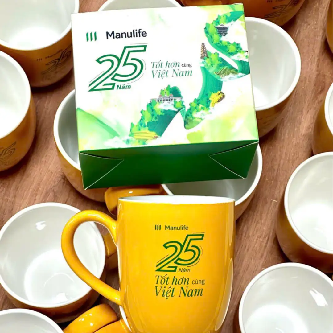 Cốc Sứ Quà Tặng Doanh Nghiệp In Logo Theo Yêu Cầu - Ảnh 3
