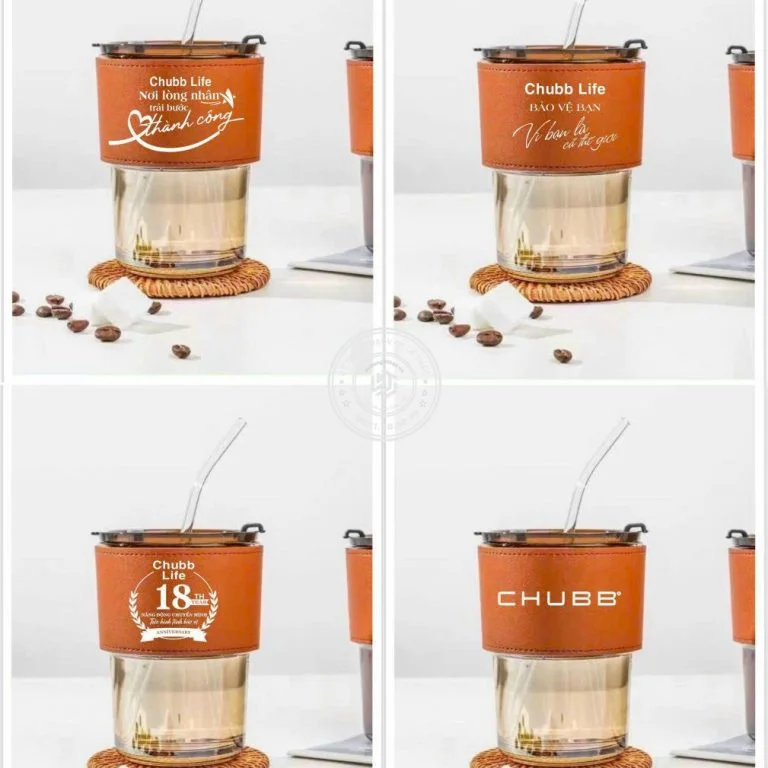 Cốc thủy tinh bọc da - Ảnh 5
